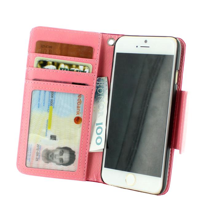 CoveredGear - Covered Gear Devoted Plånboksfodral - iPhone 6/6S - Magenta/Rosa