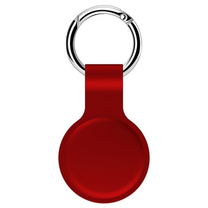 A-One Brand - Nyckelring Silikon Skal till Apple Airtag - Röd