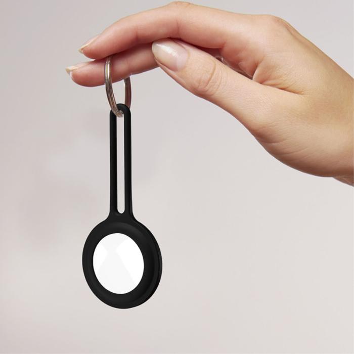OEM - Liquid Silikon Skal till Apple Airtag - Vit