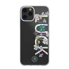 Kingxbar - Kingxbar Lucky Series skal dekorerad iPhone 12 mini transparent