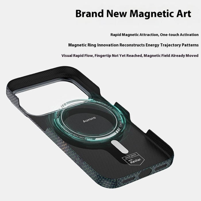 Benks - BENKS iPhone 17 Pro Max Mobilskal MagSafe Aramid Fiber Aurora