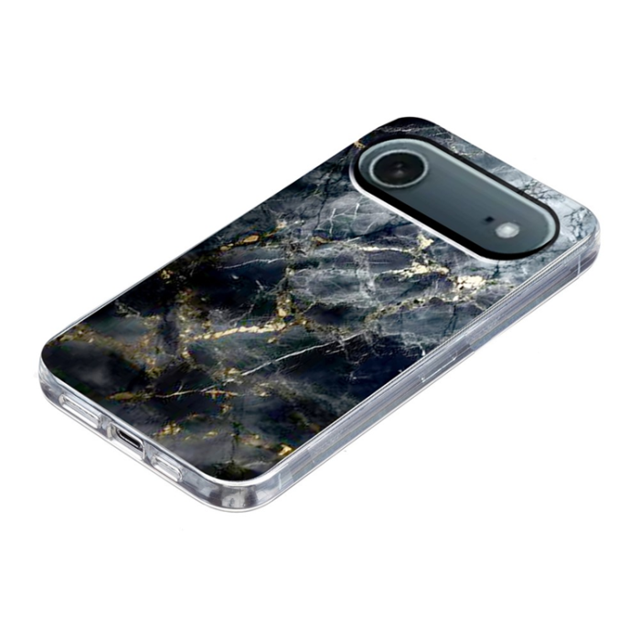 A-One Brand - iPhone Air Mobilskal Marble Pattern Printing Soft - Svart