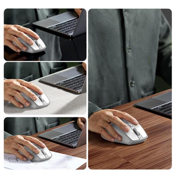 Ugreen - Ugreen Ergonomisk Trådlös Mus Bluetooth 2.4 GHz - Vit