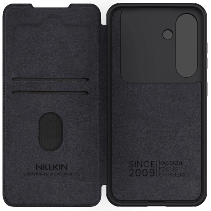 Nillkin - Nillkin Galaxy S25 Plånboksfodral QinPro Läder - Svart