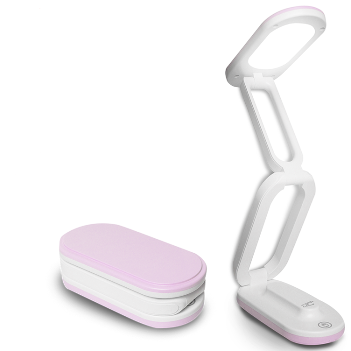 LTC - LTC LED Skrivbordslampa Hopfällbar 10W - Rosa