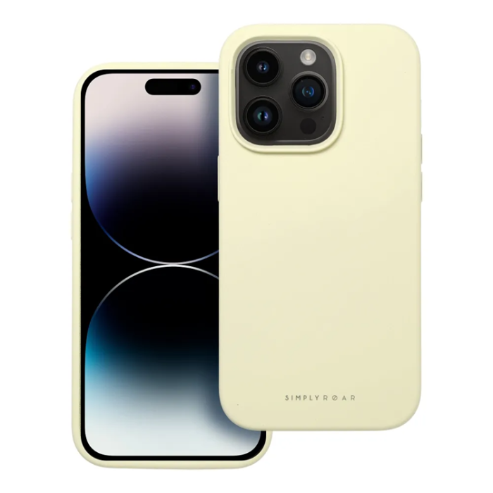 OEM - iPhone 15 Pro Mobilskal Roar Cloud Skin - Ljusgul