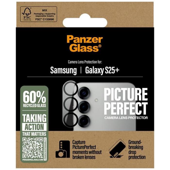 PanzerGlass - PanzerGlass Galaxy S25 Plus Kameralinsskydd Härdat Glas Picture Perfect