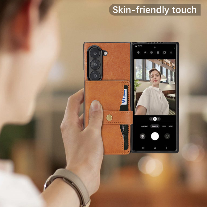 A-One Brand - Galaxy Z Fold 6 Mobilskal MagSafe Detachable Korthållare Kickstand