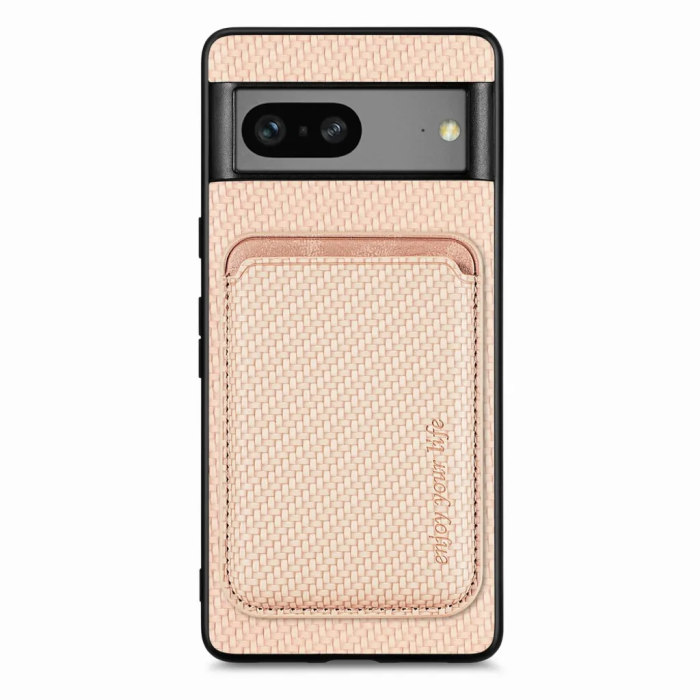 Taltech - Google Pixel 7A Mobilskal Korthållare Detachable - Ljusrosa