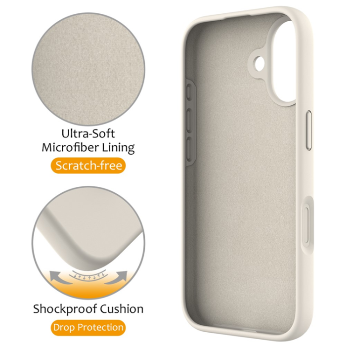 A-One Brand - iPhone 17 Mobiskal MagSafe Kickstand PC + Silikon - Antikvit