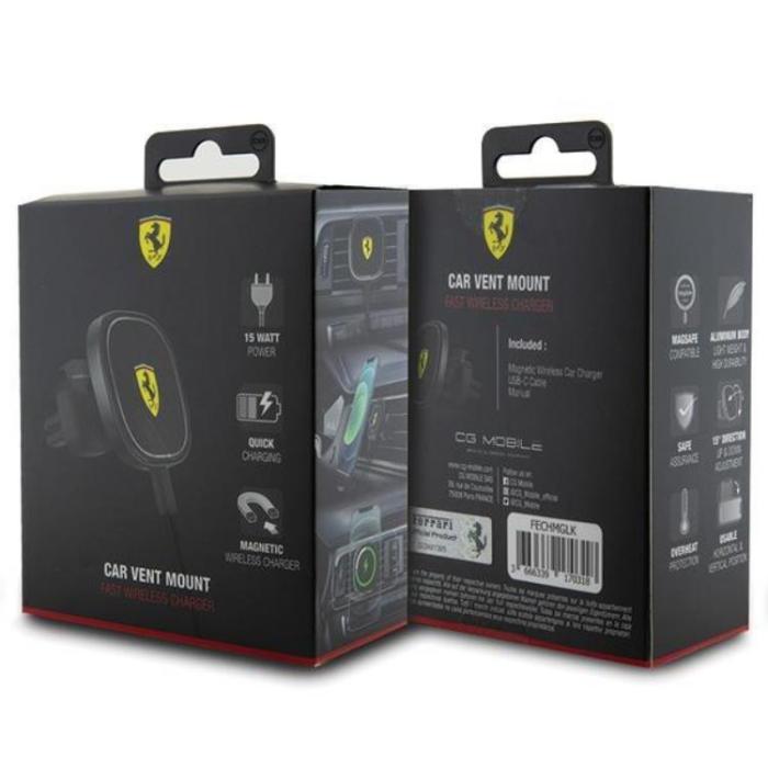 Ferrari - Ferrari MagSafe Mobilhållare för Bil 15W 2023 Collection - Svart