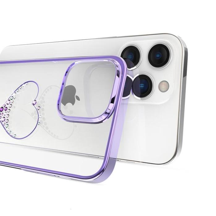 Kingxbar - Kingxbar iPhone 14 Plus Skal Wish - Lila Crystals