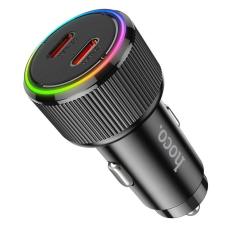 Hoco - Hoco Billaddare 2xUSB-C 50W NZ14B - Svart