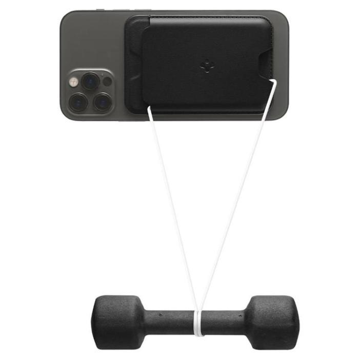 Spigen - Spigen Valentinus Magsafe Universal Magnetic Korthållare - Svart