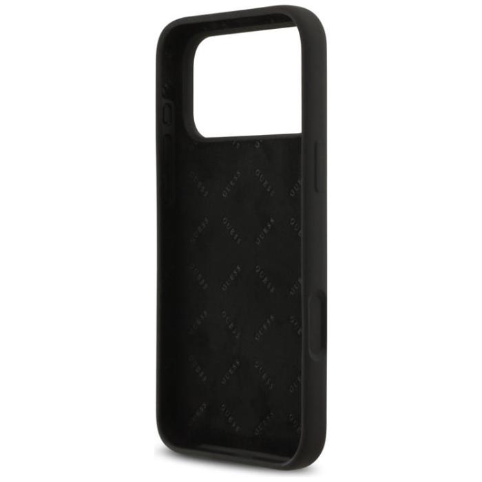 Guess - Guess iPhone 17 Mobilskal 4G Big Logo Cord Stap Crossbody - Svart