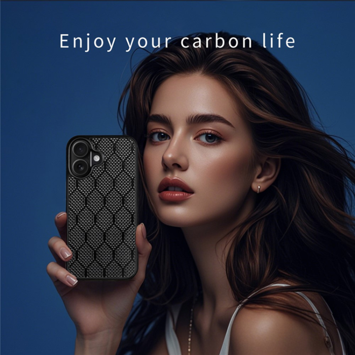 A-One Brand - iPhone 17 Mobilskal MagSafe Aramid Fiber TPU - Vaxkaka