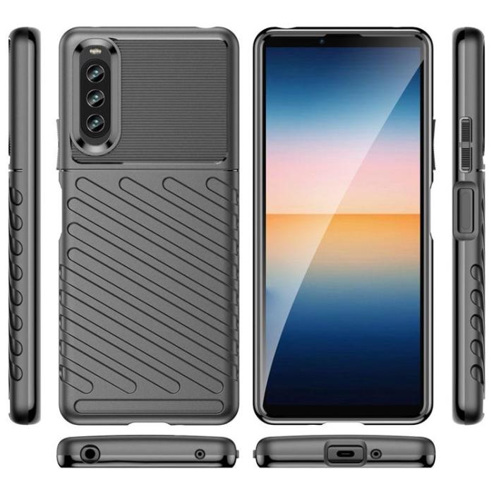 A-One Brand - Sony Xperia 10 IV Skal Thunder Twill - Svart