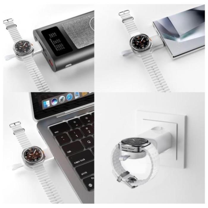 4smarts - 4smarts Qi2 Trådlös Laddare Samsung Galaxy, Buds, Watch - Vit