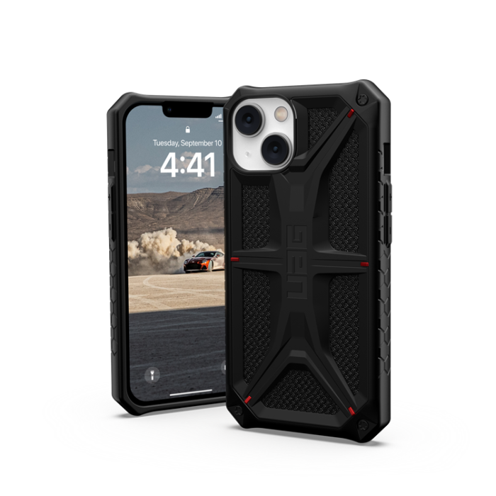 UTGATT1 - UAG iPhone 13/14 Mobilskal Monarch - Kevlar Svart