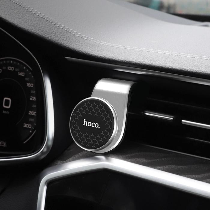 Hoco - HOCO Magnetisk Mobilhållare Victory Air Outlet CA59 - Silver
