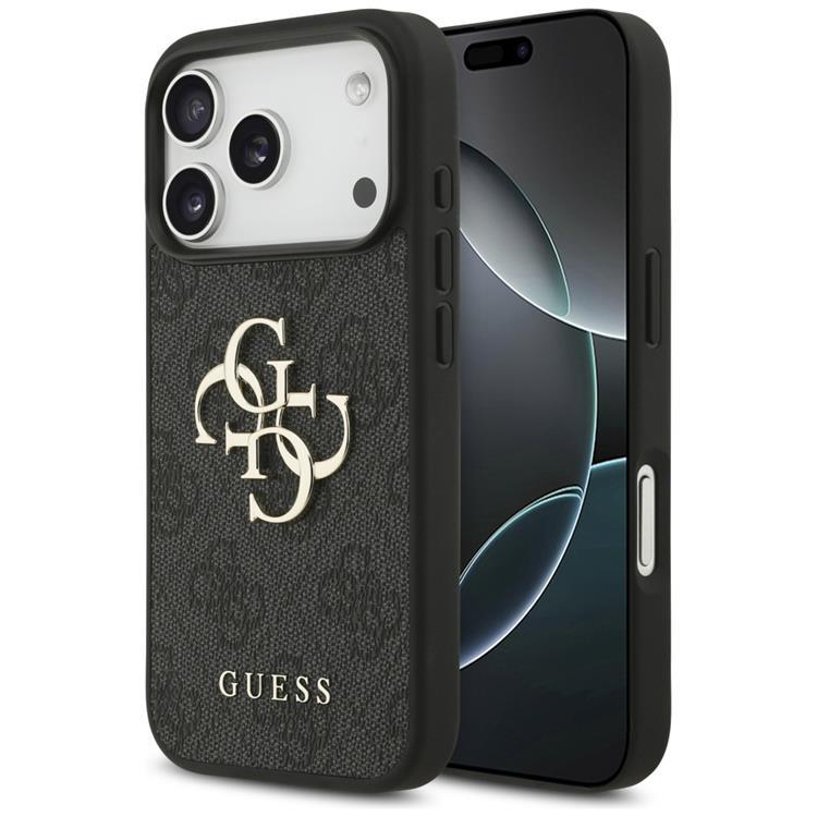 Guess iPhone 17 Pro Mobilskal 4G Big Logo - Svart | 2353 | AlltMobil