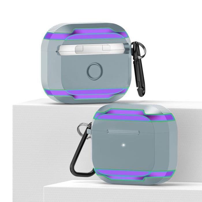 OEM - AirPods Pro 2 Skal Aluminium TPU - Blå/Svart