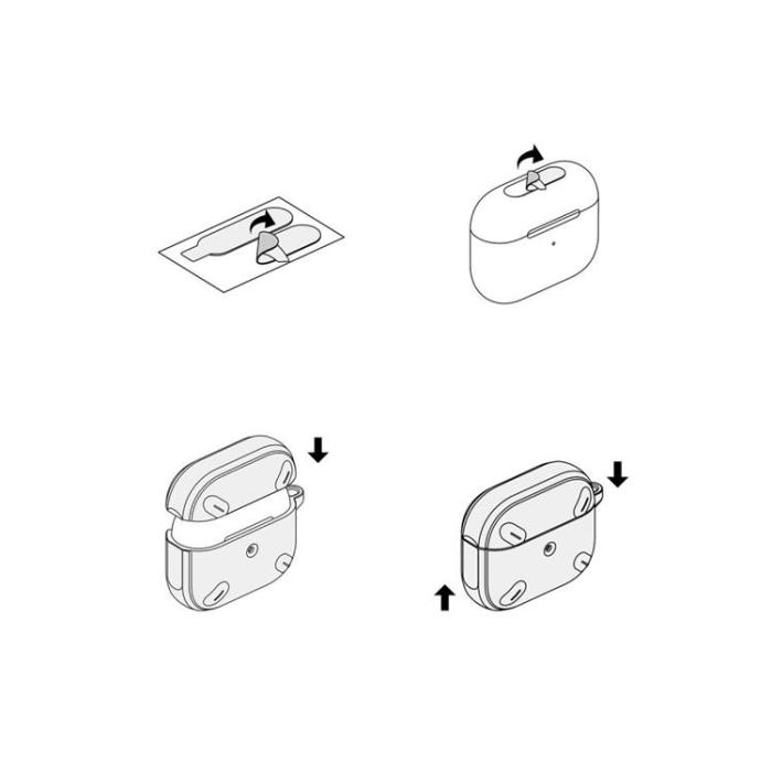 Ringke - Ringke Onyx Airpods Pro 2 Skal - Grå