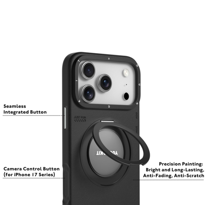 YOUNGKIT - YOUNGKIT iPhone 17 Pro Max Mobilskal Rotating Kickstand - Brun