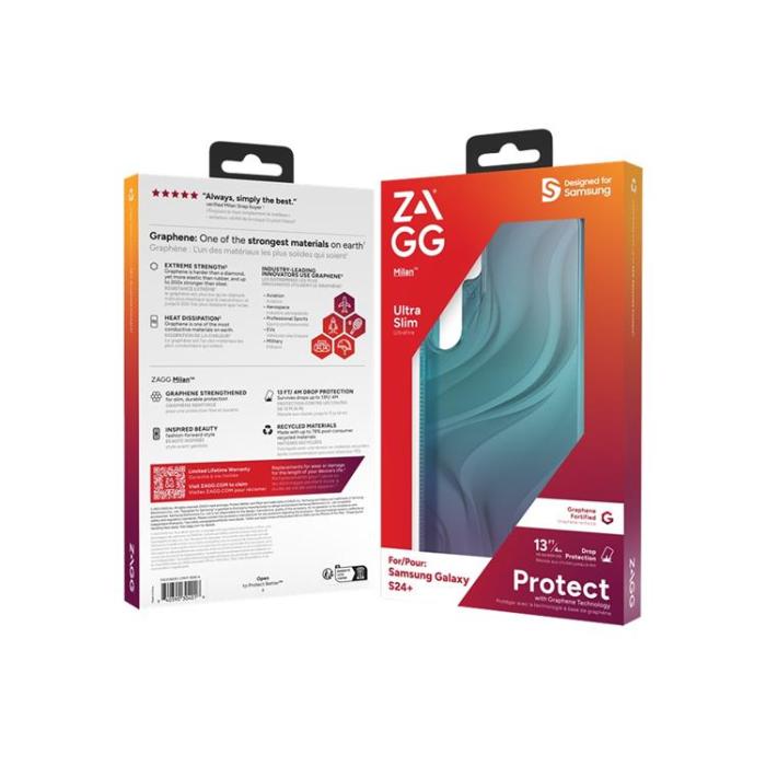 Zagg - ZAGG Galaxy S24 Plus Mobilskal Milan - Blå
