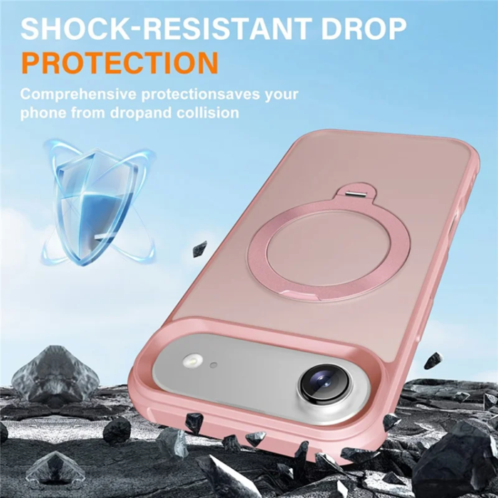 A-One Brand - iPhone Air Mobilskal MagSafe Kickstand TPU + PC - Rosa