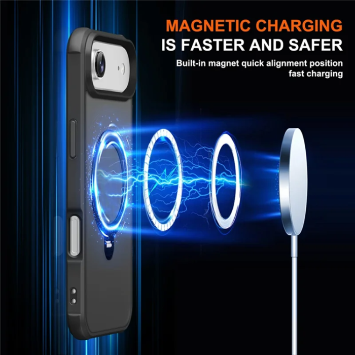 A-One Brand - iPhone Air Mobilskal MagSafe Kickstand TPU + PC - Svart