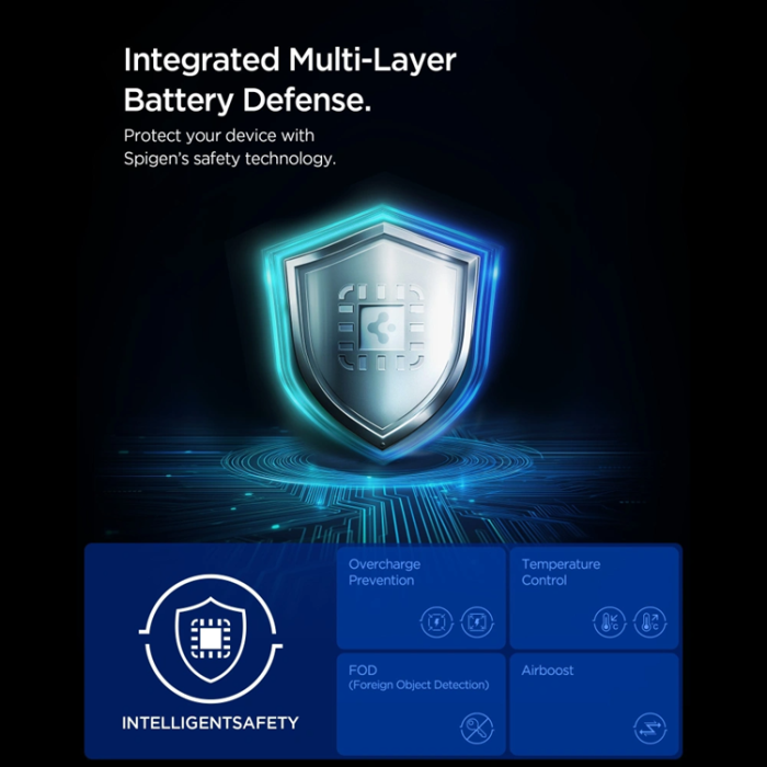 Spigen - Spigen EF151MS Essentials MagSafe Trådlös Laddare 15W - Svart