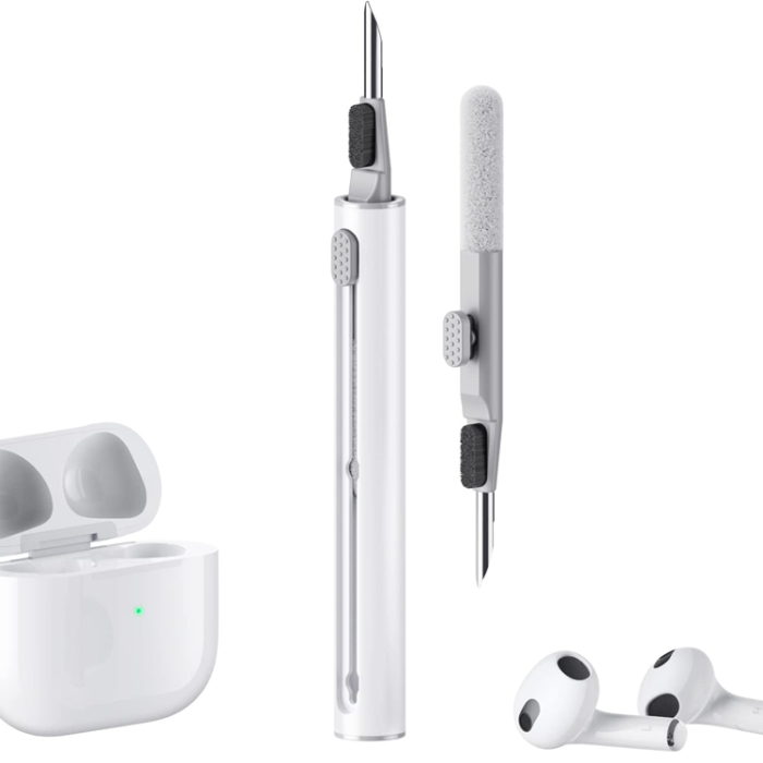 A-One Brand - Multifunction Airpods 1/2/3/Pro Cleaner Kit med Soft Brush - Vit