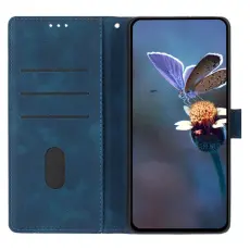 OEM - Samsung Galaxy A57 Pl&aring;nboksfodral Konstl&auml;der - Bl&aring;