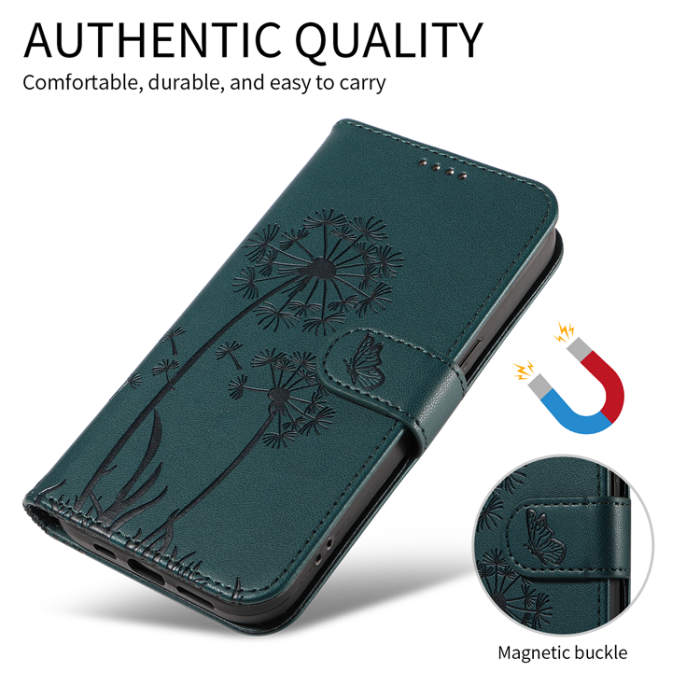 A-One Brand - Sony Xperia 10 VII Plånboksfodral Strap Dandelion Läder - Blå