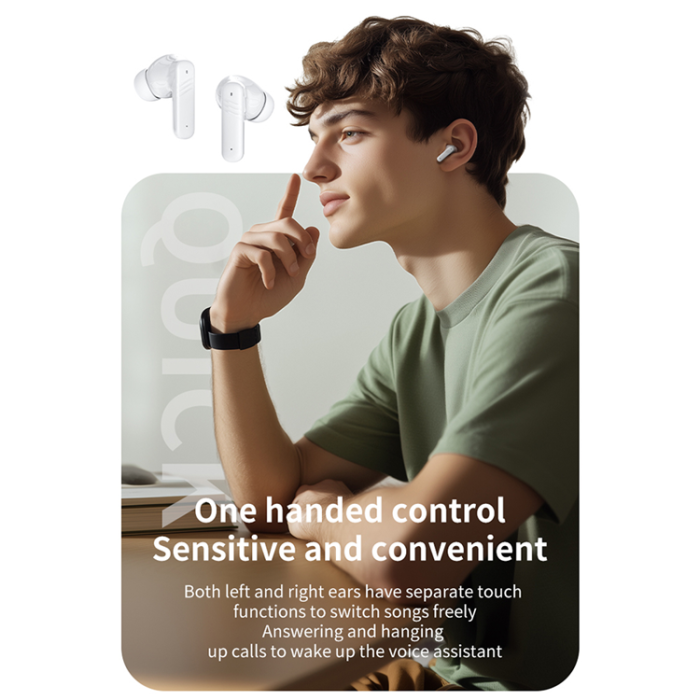 A-One Brand - TWS Trådlösa Bluetooth-Hörlurar In-Ear HD Touch Screen Laddningsfodral LX-50