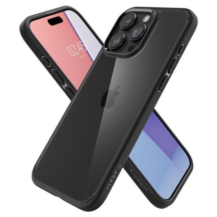 Spigen - Spigen iPhone 15 Pro Max Mobilskal Ultra Hybrid - Matte Svart