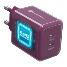 Forcell - Forcell Snabbladdare 60W Med Kabel USB-C F-Energy GaN III Crystal