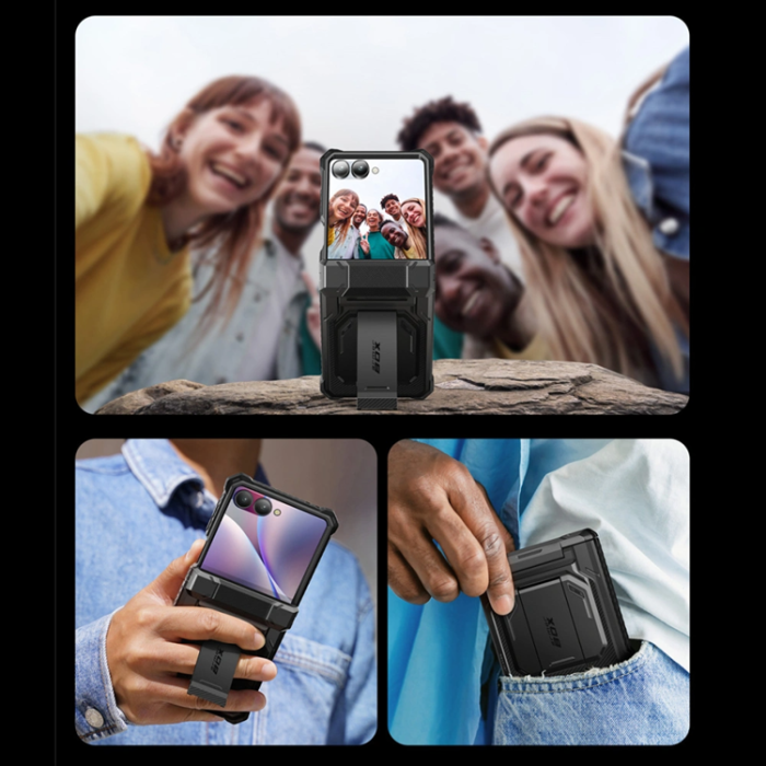 SupCase - SupCase Galaxy Z Flip 7 Mobilskal IBLSN Armor Box - Svart