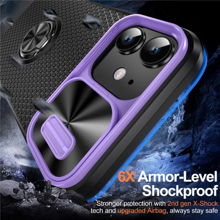 OEM - iPhone 11 Mobilskal Ringhållare Kickstand - Lila