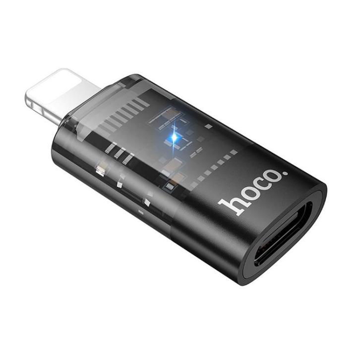 Hoco - Hoco USB-C Till Lightning Adapter OTG UA36A - Svart