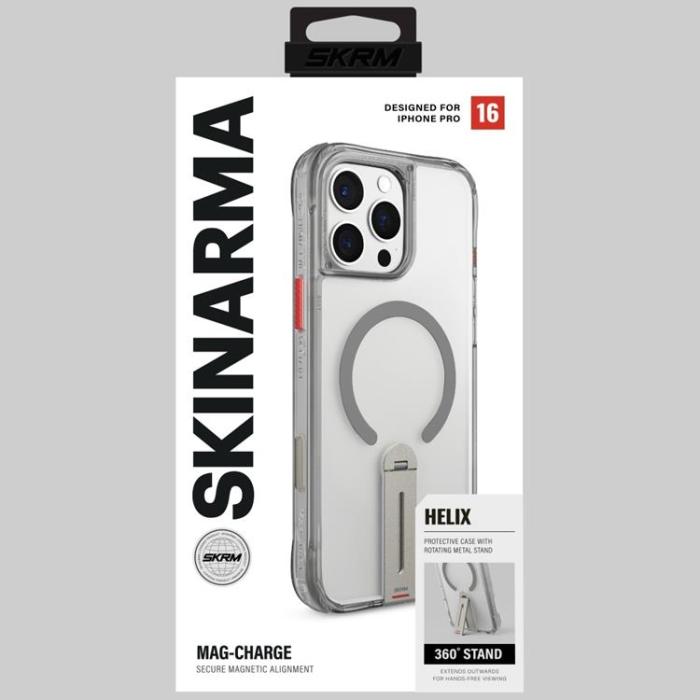 Skinarma - Skinarma iPhone 16 Pro Mobilskal MagSafe Helix 360 - Titanium
