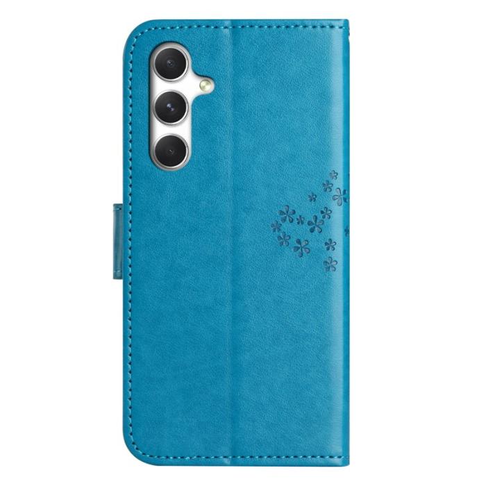 OEM - Plånboksfodral för Samsung Galaxy S26 Konstläder med rem - Blå