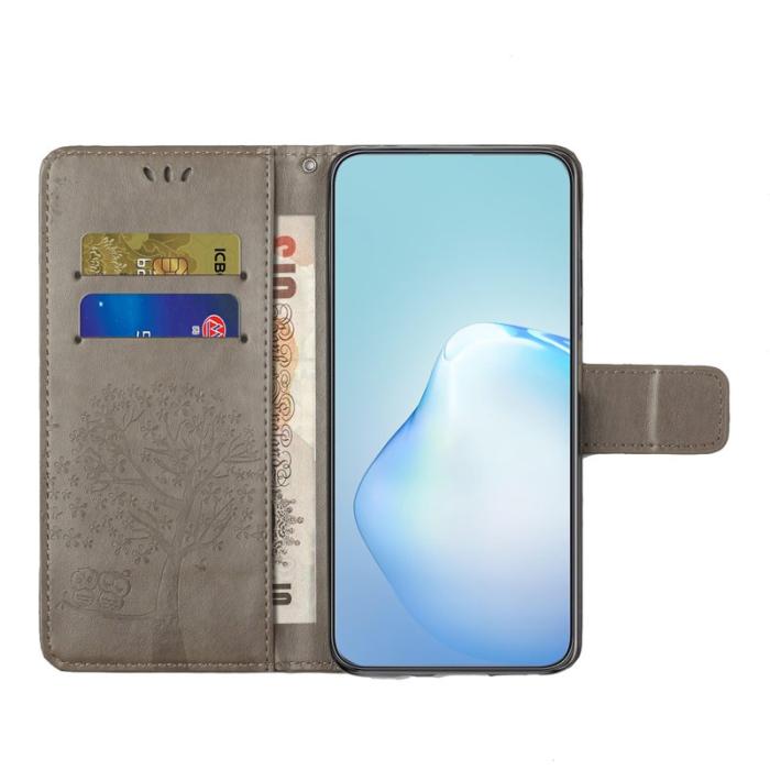 OEM - Plånboksfodral för Samsung Galaxy S26 Konstläder med rem - Grå