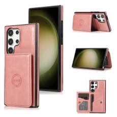 OEM - Mobilfodral f&ouml;r Samsung Galaxy S26 Ultra Kickstand Kortfack - Ros&eacute;guld