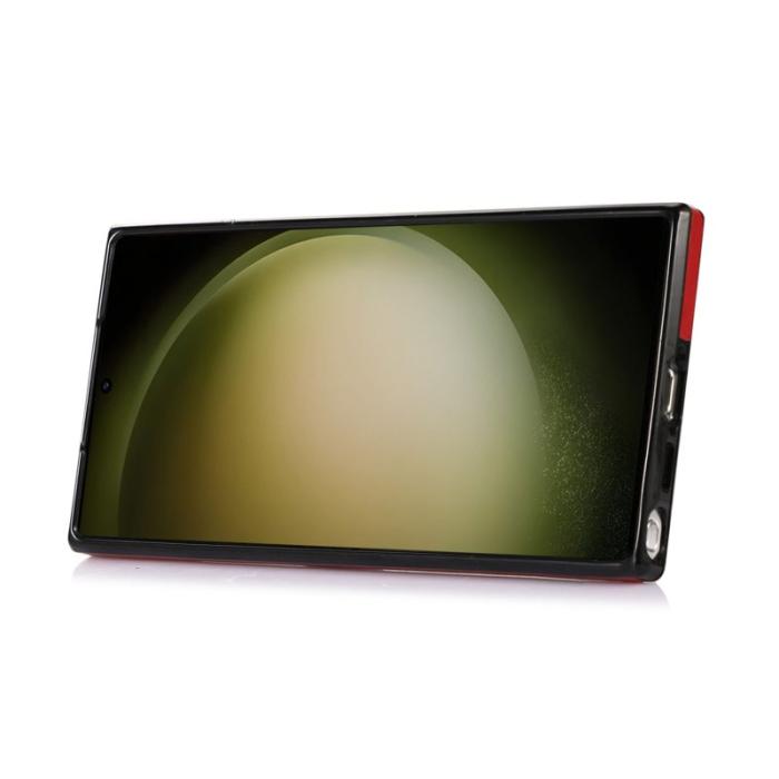 OEM - Mobilfodral för Samsung Galaxy S26 Ultra Kickstand Kortfack - Röd