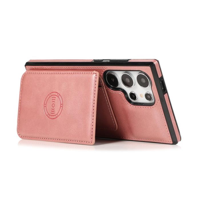 OEM - Mobilfodral för Samsung Galaxy S26 Ultra Kickstand Kortfack - Roséguld