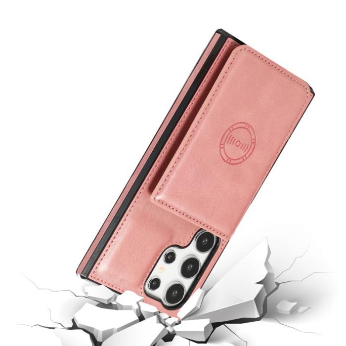 OEM - Mobilfodral för Samsung Galaxy S26 Ultra Kickstand Kortfack - Roséguld