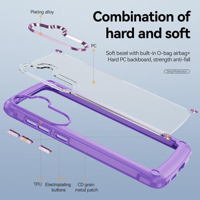 OEM - Mobilskal för Samsung Galaxy S26 Plus Stöttålig PC + TPU - Lila