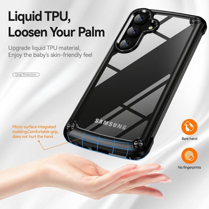 OEM - Mobilskal för Samsung Galaxy S26 Plus Stöttålig PC + TPU - Svart